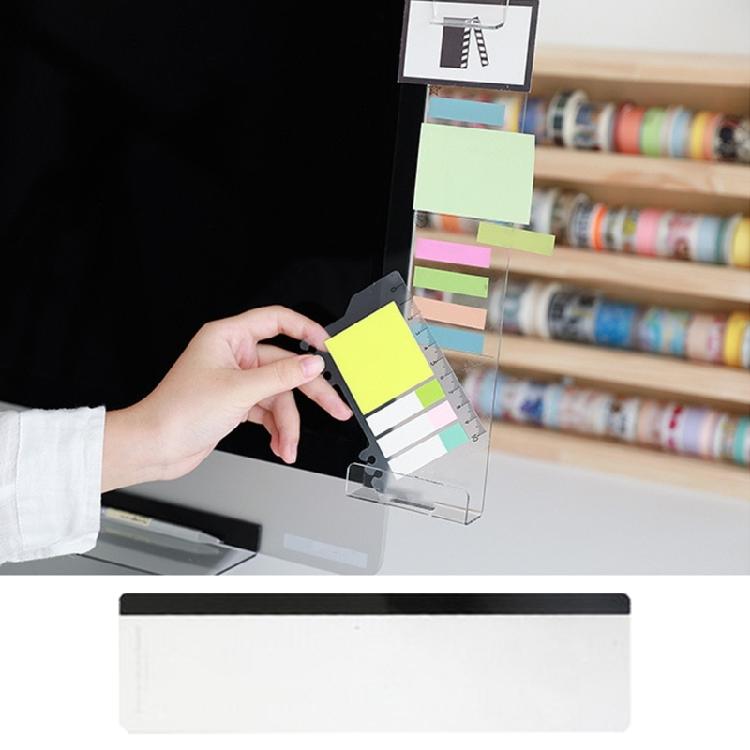 Computer Monitors Note Board Side Mount Computer Sticky Note Holder Message Memo Panel for Office Computer Screen