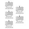 Bone Shape Stainless Steel Pet Tags for Dog Collar Use 40Pcs Set