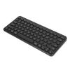 Wireless Keyboard 78 Keys Round Keycaps Slim Compact Retro Quiet Bluetooth Keyboard for Home Office