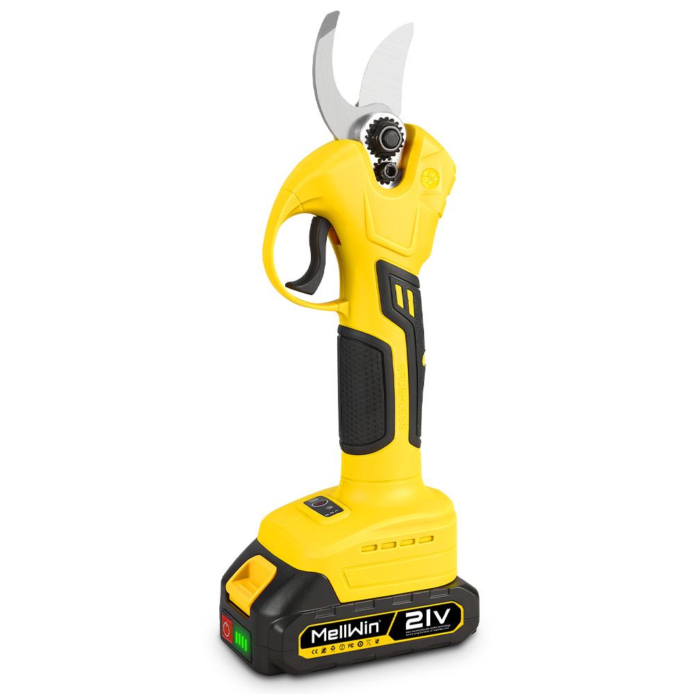 MELLWIN 30mm Brushless Electric Pruning Shears Cordless Fruit Tree Branches Cutter Garden Scissors For Makita 18V Battery Pin