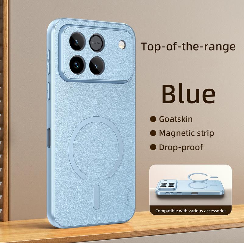 

Goat Leather Magnetic Ring Case Case For Honor Win honor 500 pro Honor500 Full-Body Protection Cover Honor Win