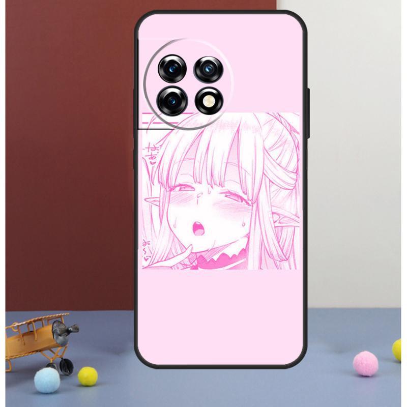 Pink Kawaii Anime Loli Cover For OnePlus 13 12 R 11 9 10 Pro 8T 9RT 10T OnePlus Nord CE 4 2 3 Lite N20 N30 Case