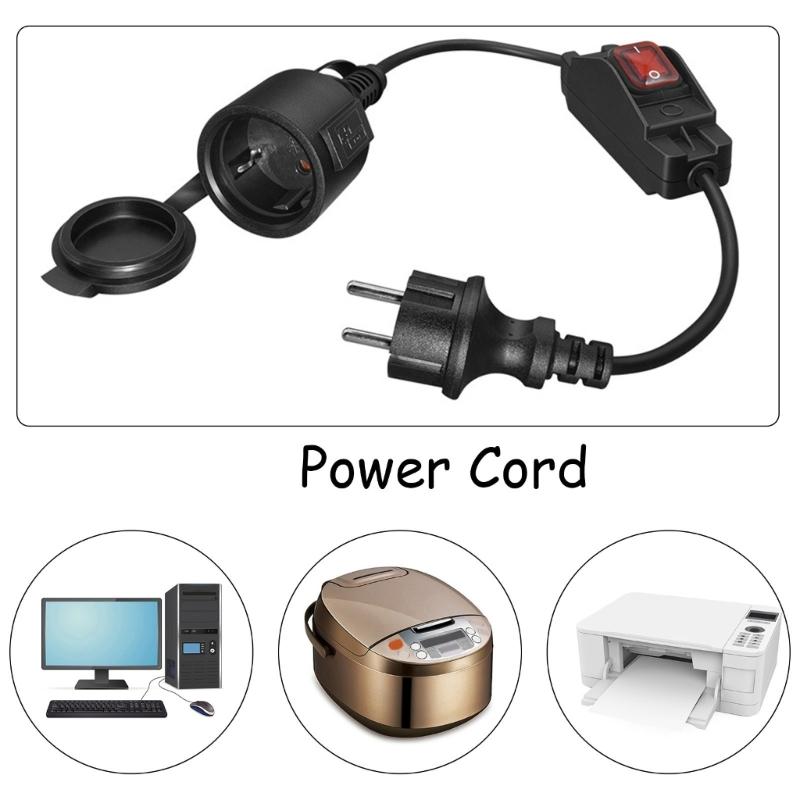 4.8mm To 4.8mm Power Cord Extension Cord With Protective Cover Male Plug To Female Socket Electric Wire For Electronic