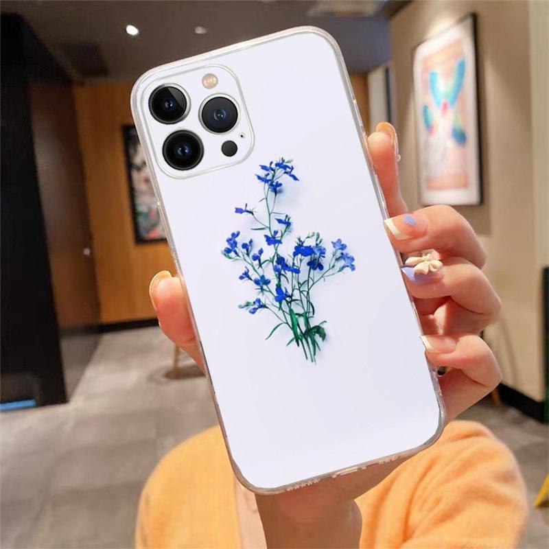 

Phone Case For iphone 17 Air 17 Pro Max 16 15 14 13 Pro Max 15 16 Pro 15Plus Simple lavender Purple flowers iphone 13