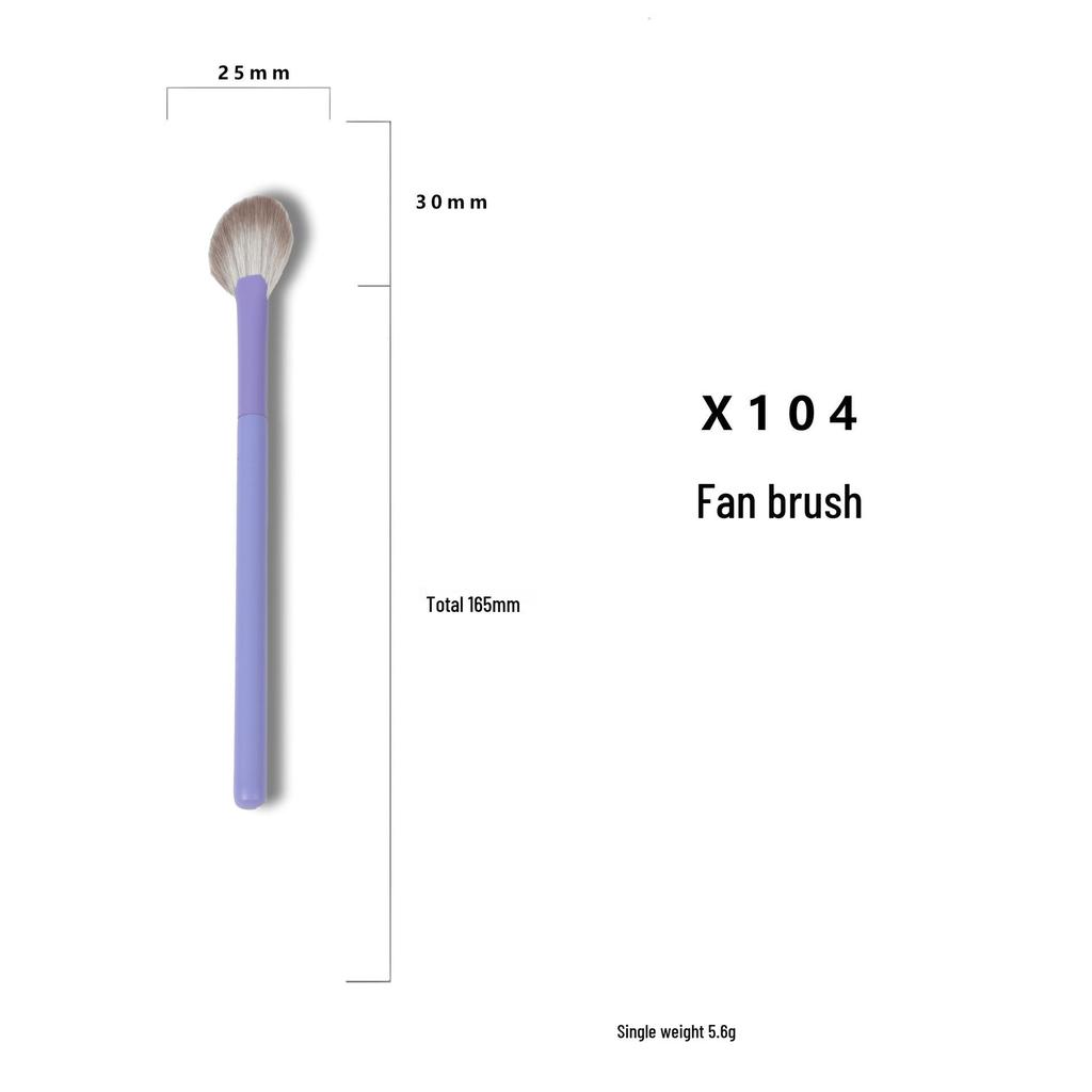 Nowy Fancy Elf Zestaw 8 Pędzli do Makijażu: Pędzle do pudru, cieni do powiek i nóż