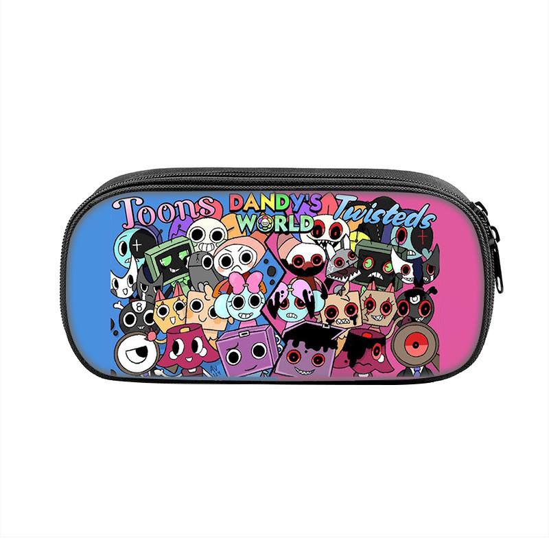 Roblox Dandys World Sunflower Pencil Case Nylon Storage For Kids красный