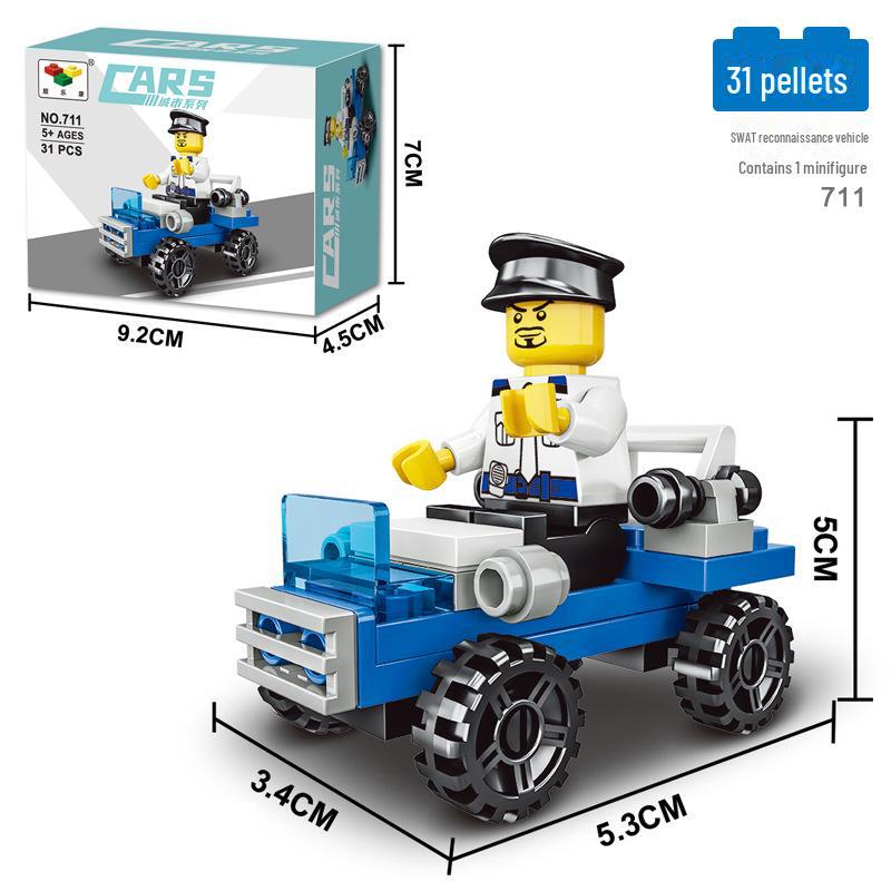 "Jucărie Mașină Mini Blocuri de Construcție Educative pentru Copii - Cadou de Antrenament pentru Grădiniță"