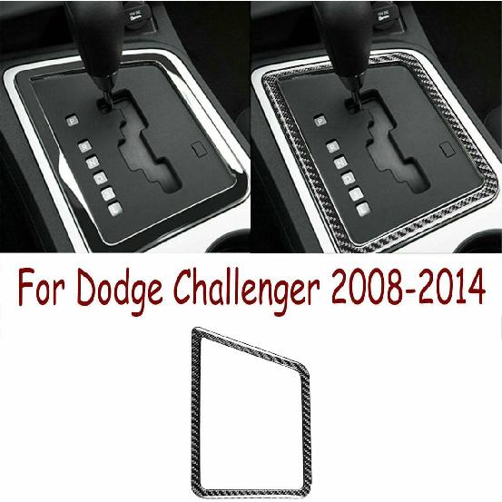 

Center Gear Shift Panel Covers for Dodge Challenger 2009 2010 2011 2012 2013 2014 Carbon Fiber Car Gear Shifter Frame Trim Cover