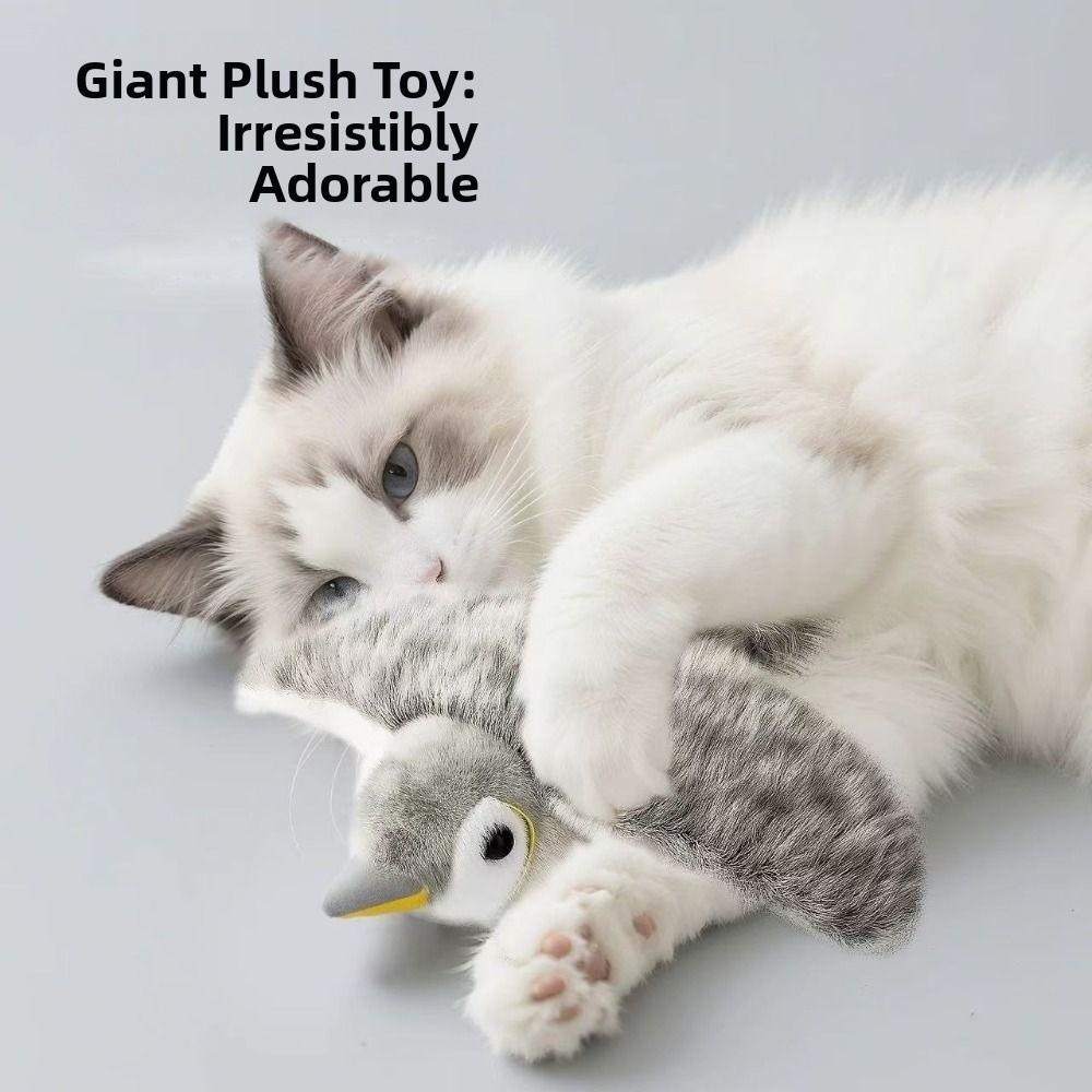 Electronic Flapping Bird Cat Toy USB Vivid Chirping Interactive Cat Touch-Activated Hangable Pet Simulation Sparrow Toy