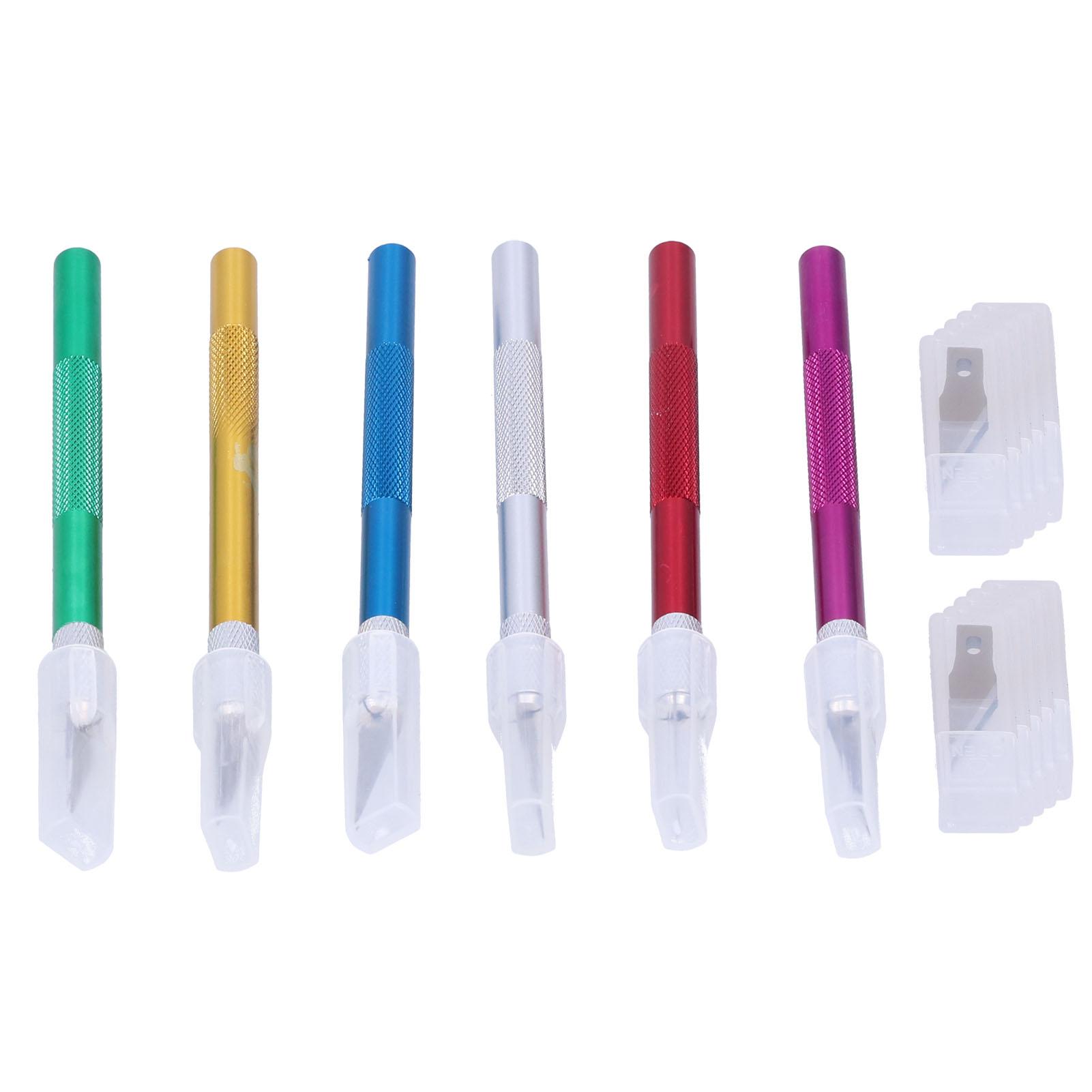 Craft Carving Knife Set Leather Engraving Pen Aluminum Handle DIY Artwork Cutting