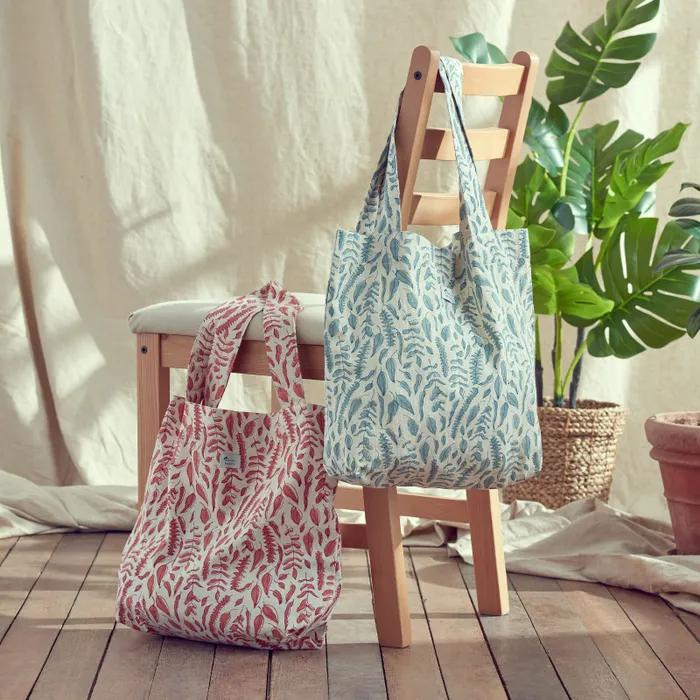 Botanical Eco Bag B_Coral Pink