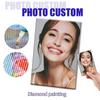 Photo Custom Diamond Painting Full Round Diamond Embroidery Mosaic Art Personalized Photo Wall Art Home Decor