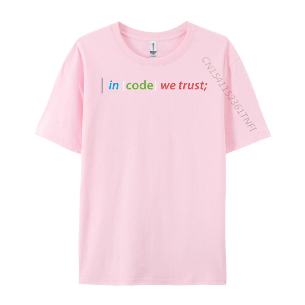 Funny Coding In Code We Trust Computer Nerd T Grey Shirt Graphic Tee Mens Gifts Camisa