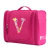 Travel Handbag Cosmetic Bags Make Up Case MakeUp Bag Wash Pouch Women Hook Up Organizer Pink Print Toiletry Accessory Storage