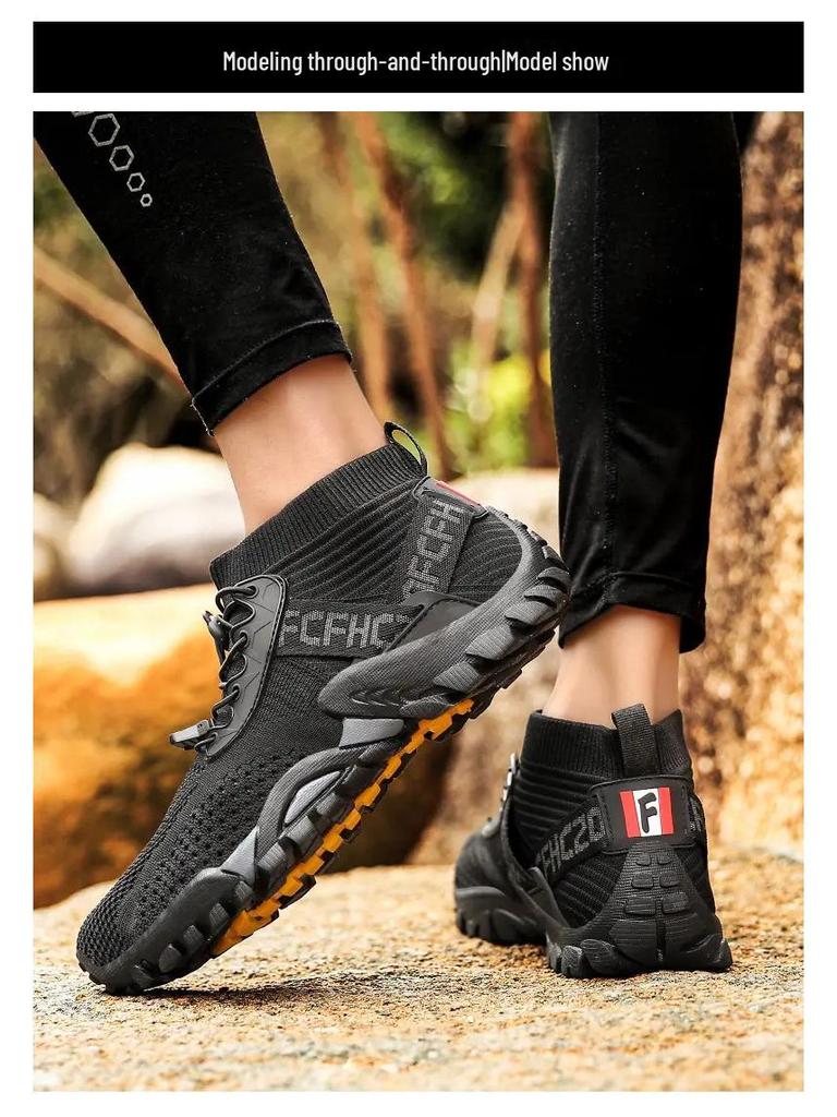 Men's Summer Flyknit Slip-on Mesh Casual Sports Shoes