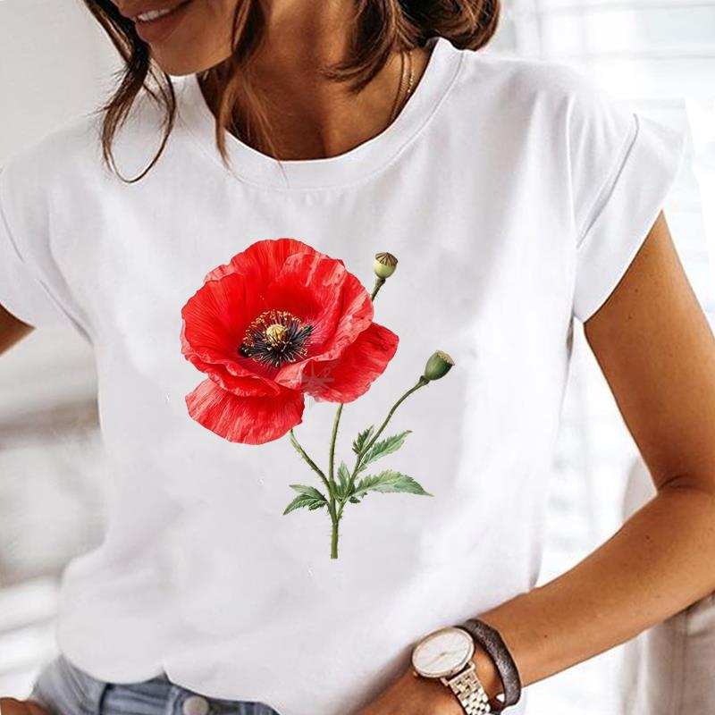 (Asian Size) love style letter Casual T Shirt Lady Female Top Printed Clothing  Fashion Graphic Short Sleeve T-shirts Women Tee