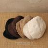 Autumn and Winter New Corduroy Newsboy Caps for Men and Women Japanese Retro Literary Wrinkle Painter Hats  Niche Design Berets