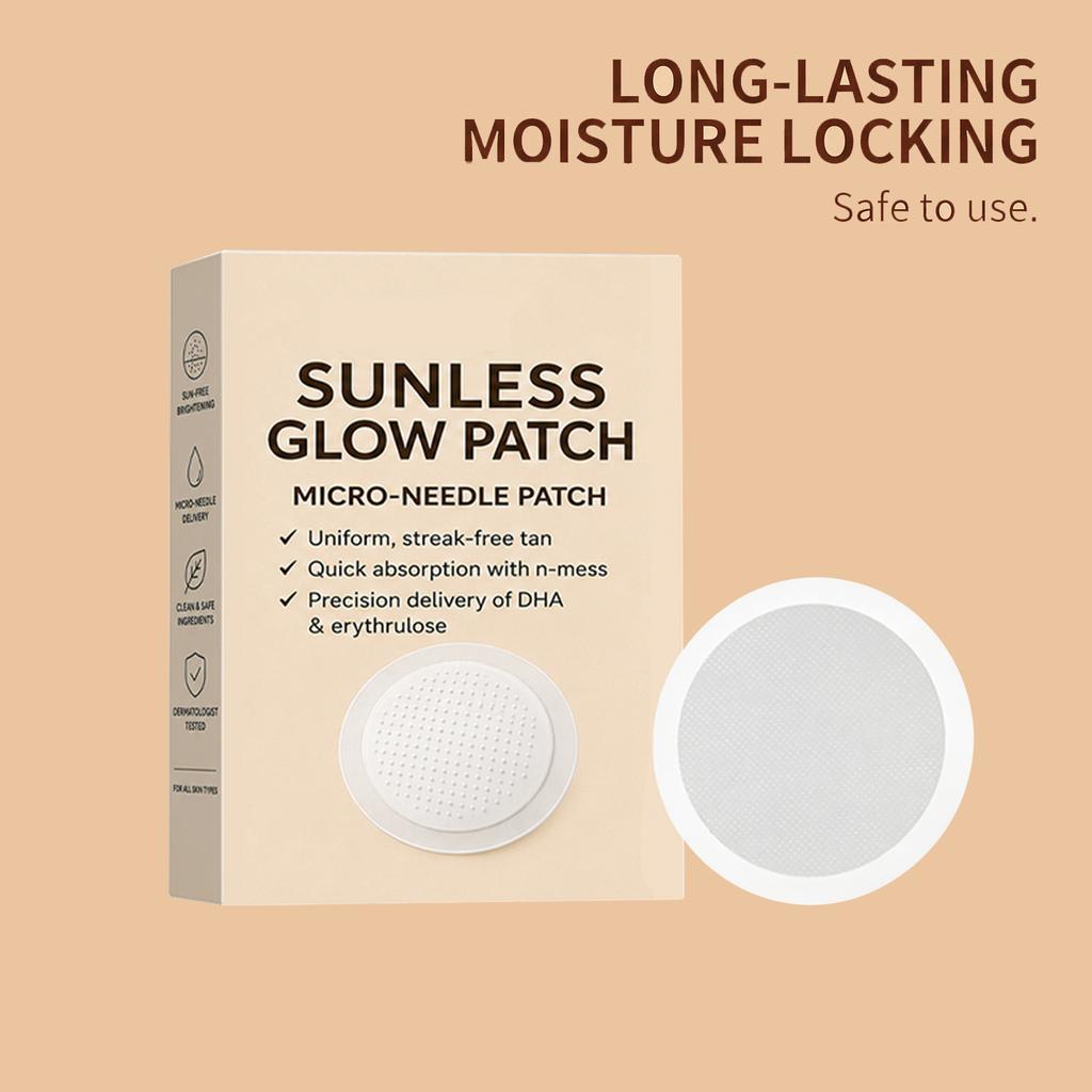 Selbstbräunungs-Patch Hautfreundlicher Klebstoff Natürlicher sonnengeküsster Glow Gleichmäßige Farbe Reisefreundlich Tragbar