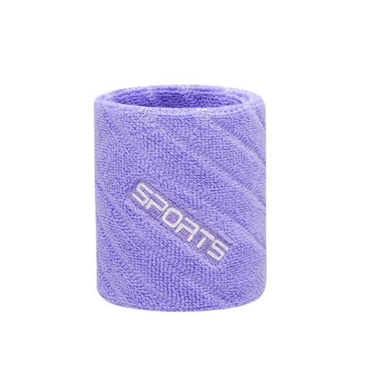 Women's Cotton Wristband with Logo Embroidery, Sweat-Absorbent for Badminton & Fitness.