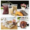 100pcs Transparent Plastic Bags Reusable Selaing Zip Bag PE Thicken Sealed Storage Bag Food Jewelry Packing Organizer Pouch