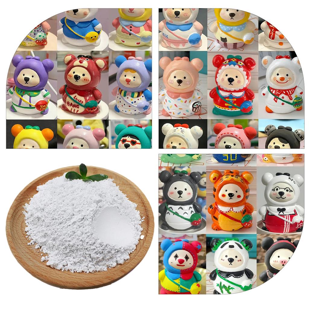 500/1000g Polvere per Colata in Resina Alta Densità Gesso Bianco in Polvere Argilla Cemento Intonaco Materiale per Bambole Artigianato Fai da Te