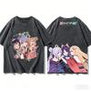 Cosmic Princess Kaguya Anime Lover Washed Tshirt Year Round Clothing Personality Clothes Plus Size Unisex Streetwear Couples