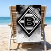 Grün Schwarz Borussia Strandtuch - Weiche, Saugfähige Mikrofaser, Leicht, Ideal für Den Strand, Partys, Reisen, Camping Fanartikel