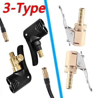 Ugello pompa pneumatici auto connettore rapido trasportabile pompa aria ugello filettato compressore gonfiatore pneumatici auto adattatore valvola sgonfia