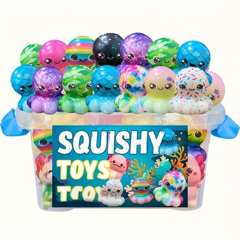 Octopus Squishy Toy Slow Rising Stress Relief Fidget Toy Cute Squeeze Toy for Kids