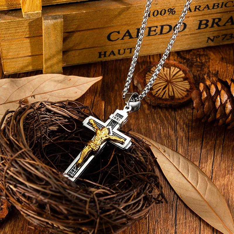 Buy Luoler Punk Cross Necklace Jesus 