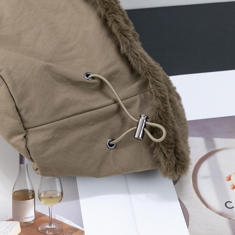 Women' Velvet Thickened Bucket Hat, Winter Cold Protection and Warm Ear Protection, Thick Basin Hat, Fisherman's Hat.