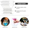 Luxshiny Plastic Cocktail Glasses, Set of 20, 5.07 oz, Clear, Short Type, Stable Design, Disposable Party Cups, Suitable for Wine, Table Decoration
