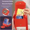 For Samsung Galaxy Z Flip7 5G Case Card Bag Kickstand PU Leather PC Phone Cover with Strap