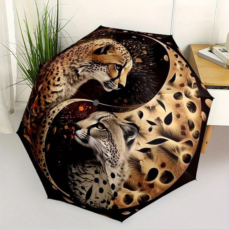 

Yin Yang Cheetahs: A Symbol of Balance and Elegance Umbrella, Christmas Gift Y379