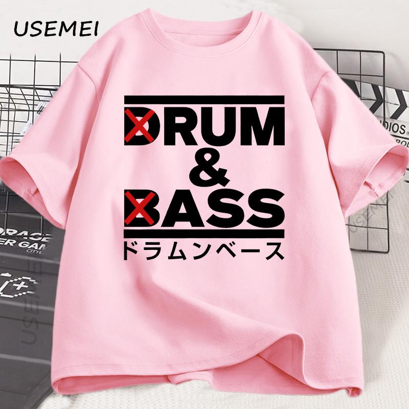 Funny Drum and Bass T Shirt Men Rum and Ass Lovers Jokes T-shirt Y2k Short Sleeve Cotton O-neck Tshirt Summer Tees Man Clothing