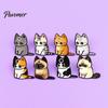 Decorative Clothing Pin Cartoon Cat Brooch for Clothing, Enamel Kitten Alloy Badge Backpack Decoration Pins Pin, Backpacks Hats Scarves Accessory,