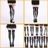 Trendy Halloween Skeleton Tights Super Thin Nylon Anti-friction Odor-resistant