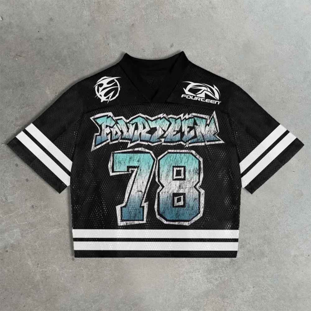 ZYLLO Fashion Loose Embroidery Short-sleeved T-shirt Men Women Street Hip Hop Summer Goth Y2K Trend Tops