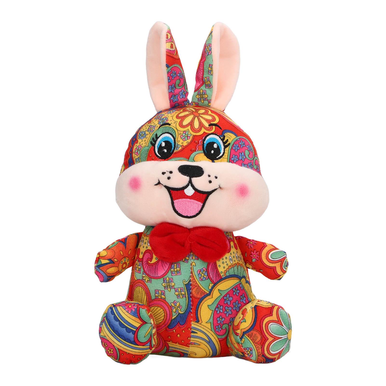 

Soft Plush Bunny Toy Exquisite Cute New Yr Stuffed Animal Toy Doll Home Decoration for Children Adult