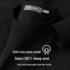 SHANSHAN Men's 100% Merino Wool Round Neck Sweater