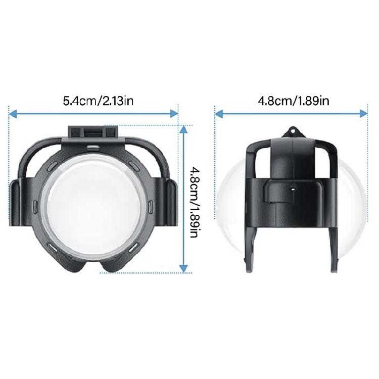 Transparents Camera Lens Guard AntiFog Reinforced Frame for X5 Devices Secure Snap Installation