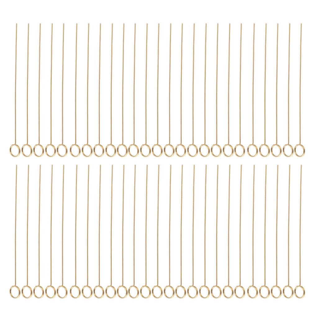 50pcs Floral Picks Clips Reusable Golden Metal Wire Floral Place Card Holder 6in Photo Memo Holder Pick for Wedding