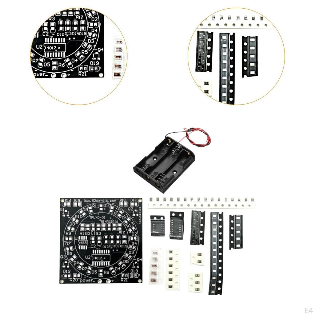 Kit for Electronic Soldering Practice Includes SMD Board And Printed Circuit Suitable