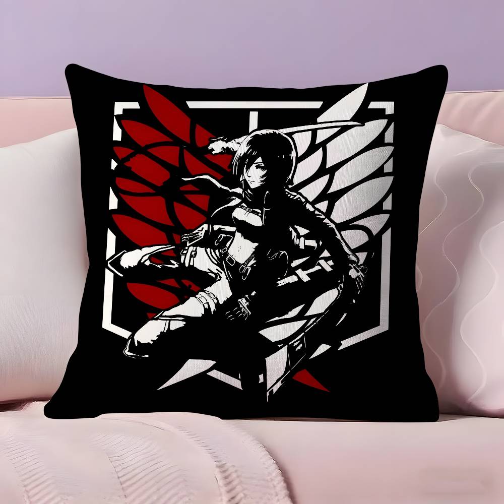 Anime A-Attack On T-Titan Pillow Case Pillowcase Ultra Soft Skin Friendly Fabric Cloud Like Comfort & Concealed Zipper