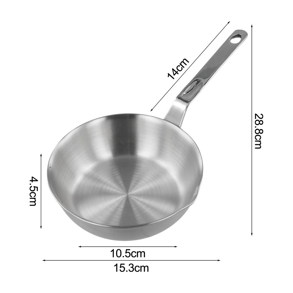 Mini Frying Pan 316 Stainless Steel Omelet Pan Frypan Pot Fried Eggs Sauce Pan Mini Skillet For Butter Kitchen Cookware