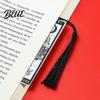 Stainless Steel Bookmark Tarot Card Bookmark Skeleton Pattern Page Marker