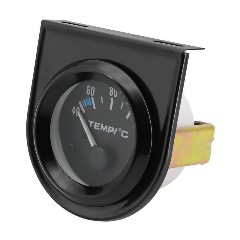 52mm Car Water Temperature Gauge Sensor 1/8NPT Adapter 40~120 Celsius Racing Water Temp Indicator Meter 12V Gasoline Automobile