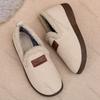 Fashion Comemore Cotton Shoes Women Autumn Winter New Warm Home Leisure Plush Slippers Padded Thickened Flats Slip On Women's Shoes