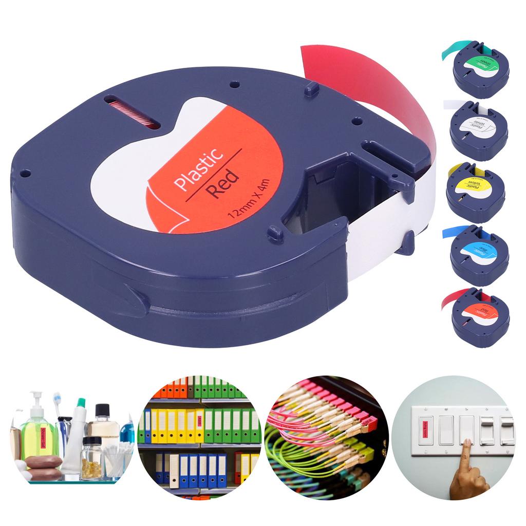 Label Tape Replacement for  LETRATAG Machine Ribbon  Print Accessories12mm x 4meter