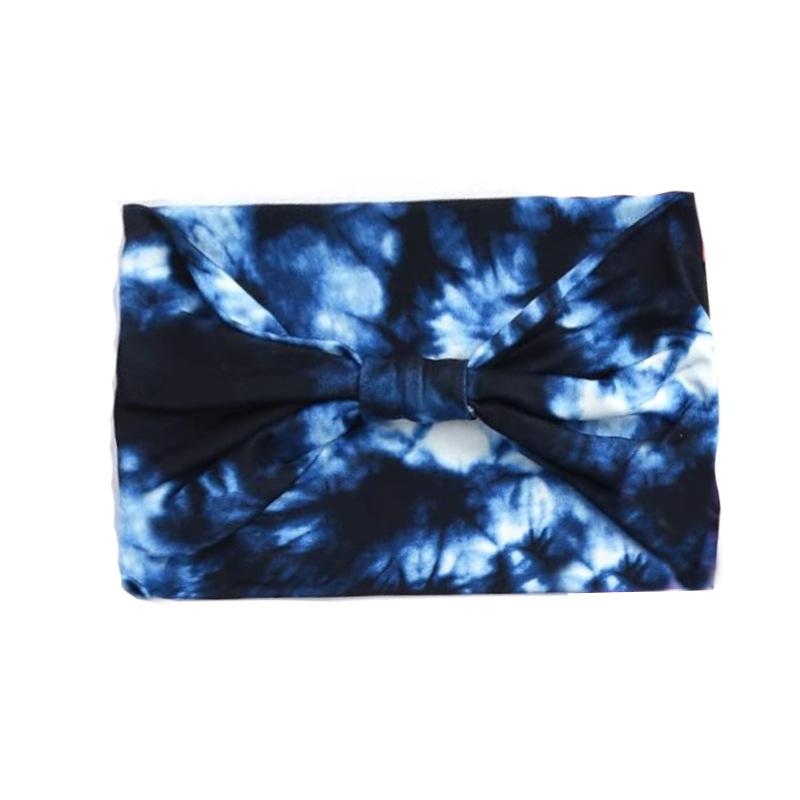 European American Women's Hair Band African Print Pattern Wide Edge Elastic Knot Sports Yoga Headband Women's Headwear Hair